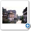 Stra&szlig;burg - mittelalterliche H&auml;user am Ufer der Ill