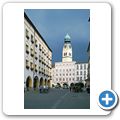 Rosenheim - Max-Josefs-Platz + Stadtpfarrkirche St. Nikolaus