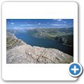 Prekestolen - Blick &uuml;ber den Lysefjord