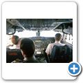 Flug von Amsterdam nach Los Angeles - Besuch im Cockpit