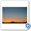 G&auml;stefarm "Niedersachsen" - Mond + Merkur am Abendhimmel