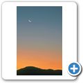 G&auml;stefarm "Niedersachsen" - Mond + Merkur am Abendhimmel