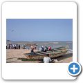 Fischerdorf Tanji - Fischmarkt am Strand