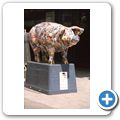 "Schwein gehabt" - Kunst-Schwein