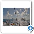 Katamaran-Fahrt nach Flat Island - Insel "Gunner's Quoin"