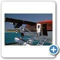 Flug mit dem Wasserflugzeug &uuml;ber die Malediven