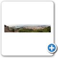 M&agrave;laga - Burg Gibralfaro - Blick herunter auf die Stadt