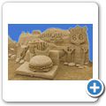 Sandskulpturen Festival 2016 - Reise rund um die Welt - USA - "American Life"