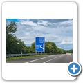 Auf der A74 (M) nach Norden