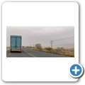 An der N 1 - Sandsturm