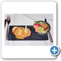 Flug von Doha nach Kapstadt - Kokosnuss-H&uuml;hnchen Sandwich
